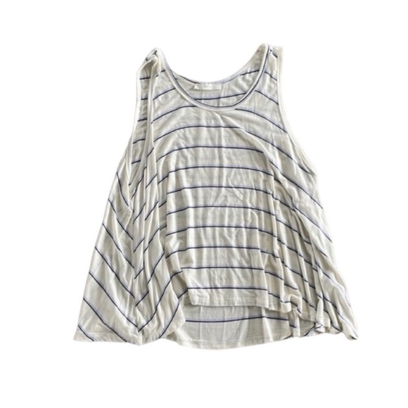 Urban Outfitters Size Medium White Flowy Striped Tank Top. - Picture 2 of 5